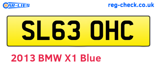 SL63OHC are the vehicle registration plates.