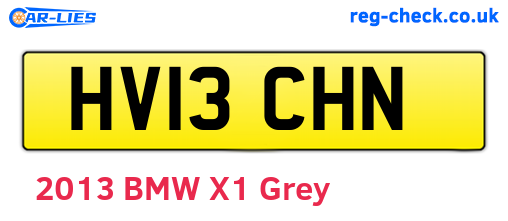HV13CHN are the vehicle registration plates.