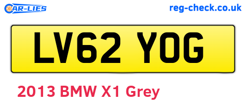 LV62YOG are the vehicle registration plates.