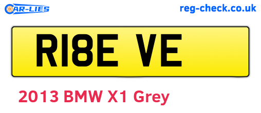 R18EVE are the vehicle registration plates.