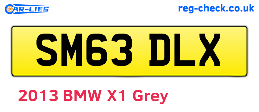 SM63DLX are the vehicle registration plates.