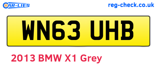 WN63UHB are the vehicle registration plates.