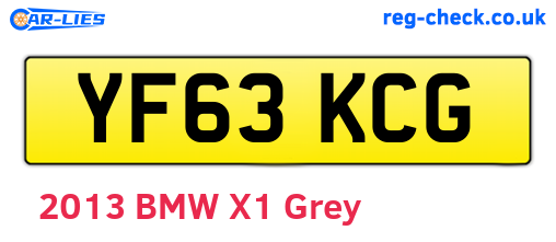 YF63KCG are the vehicle registration plates.