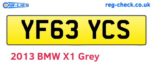 YF63YCS are the vehicle registration plates.