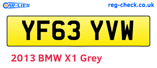 YF63YVW are the vehicle registration plates.