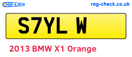 S7YLW are the vehicle registration plates.