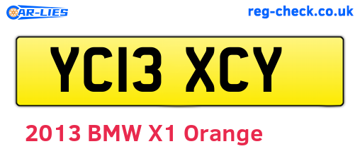 YC13XCY are the vehicle registration plates.