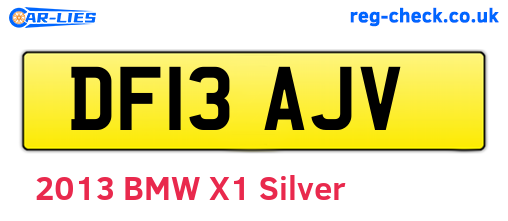 DF13AJV are the vehicle registration plates.