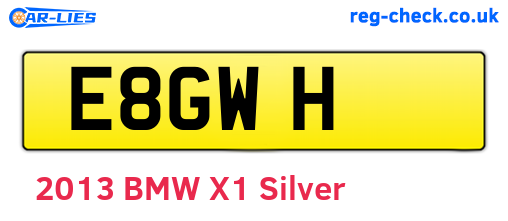 E8GWH are the vehicle registration plates.