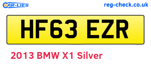 HF63EZR are the vehicle registration plates.