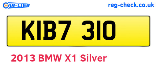 KIB7310 are the vehicle registration plates.