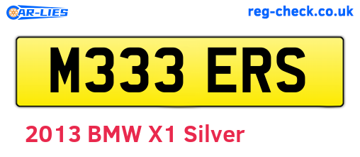 M333ERS are the vehicle registration plates.