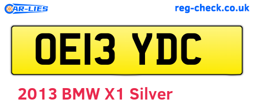 OE13YDC are the vehicle registration plates.
