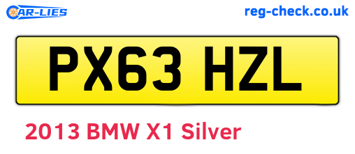 PX63HZL are the vehicle registration plates.