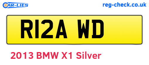 R12AWD are the vehicle registration plates.