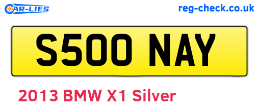 S500NAY are the vehicle registration plates.