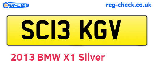 SC13KGV are the vehicle registration plates.