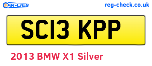 SC13KPP are the vehicle registration plates.
