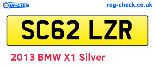 SC62LZR are the vehicle registration plates.