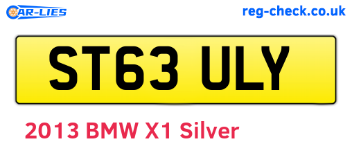 ST63ULY are the vehicle registration plates.