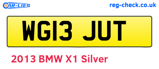 WG13JUT are the vehicle registration plates.