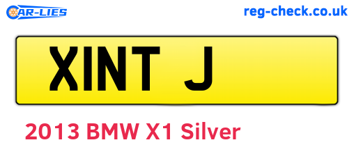 X1NTJ are the vehicle registration plates.