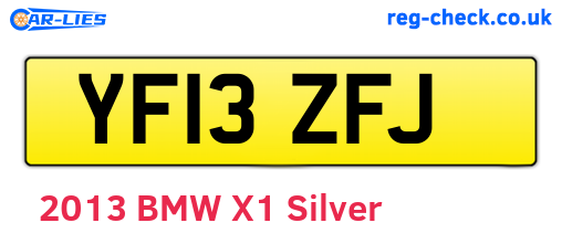 YF13ZFJ are the vehicle registration plates.
