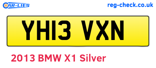YH13VXN are the vehicle registration plates.