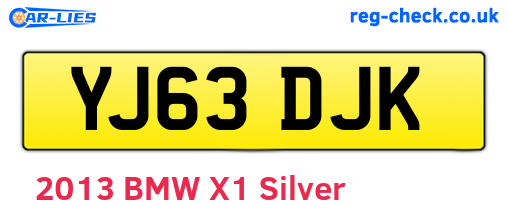 YJ63DJK are the vehicle registration plates.