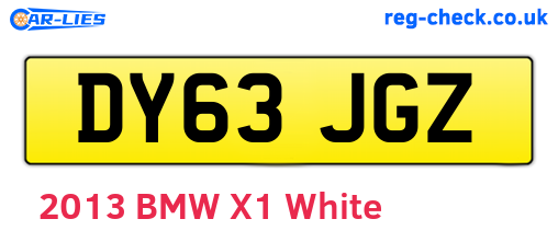 DY63JGZ are the vehicle registration plates.