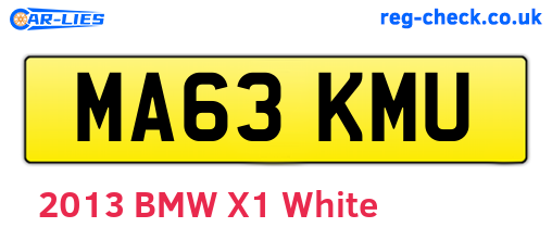 MA63KMU are the vehicle registration plates.