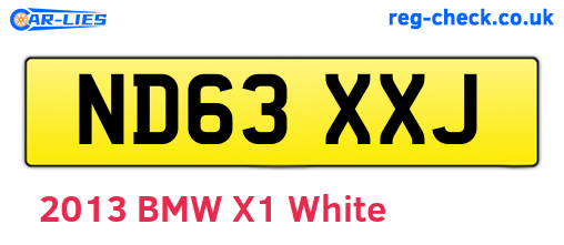 ND63XXJ are the vehicle registration plates.