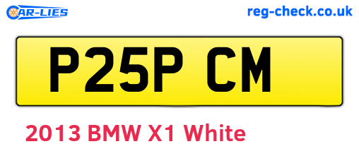 P25PCM are the vehicle registration plates.