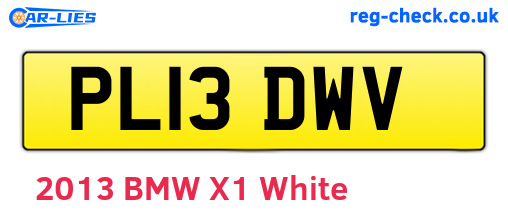 PL13DWV are the vehicle registration plates.