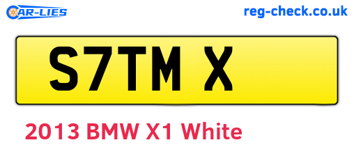 S7TMX are the vehicle registration plates.