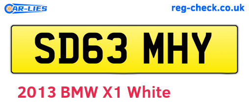 SD63MHY are the vehicle registration plates.