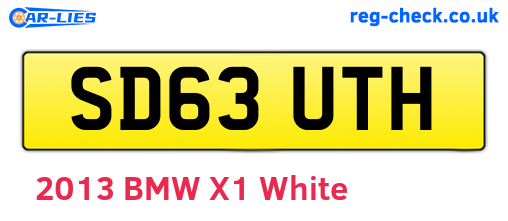 SD63UTH are the vehicle registration plates.