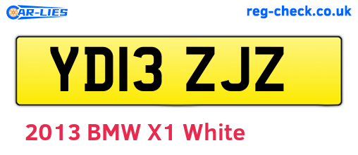 YD13ZJZ are the vehicle registration plates.