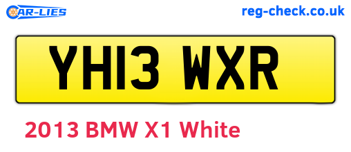 YH13WXR are the vehicle registration plates.