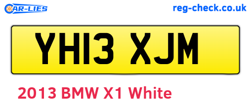 YH13XJM are the vehicle registration plates.