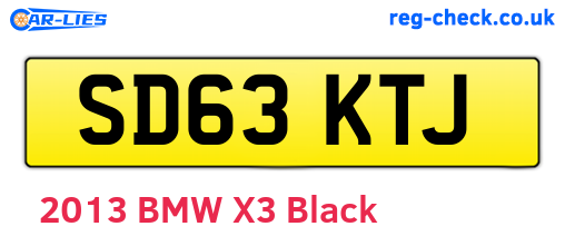 SD63KTJ are the vehicle registration plates.