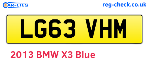 LG63VHM are the vehicle registration plates.