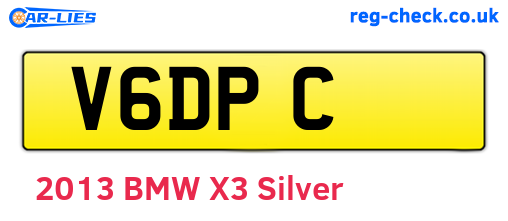 V6DPC are the vehicle registration plates.