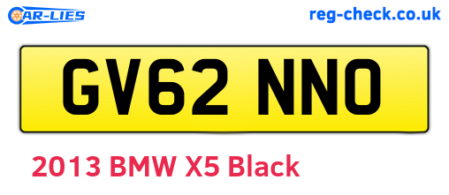 GV62NNO are the vehicle registration plates.