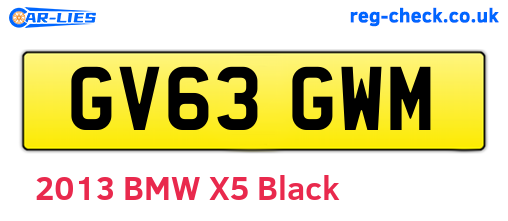 GV63GWM are the vehicle registration plates.