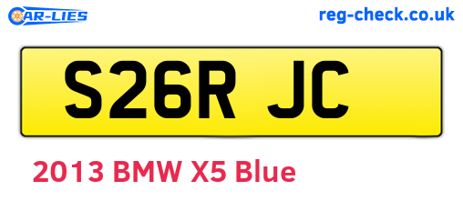 S26RJC are the vehicle registration plates.