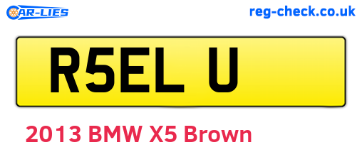 R5ELU are the vehicle registration plates.