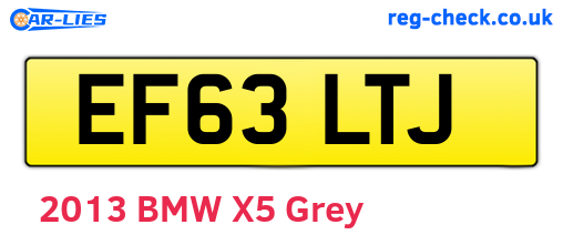 EF63LTJ are the vehicle registration plates.
