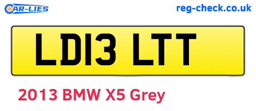 LD13LTT are the vehicle registration plates.