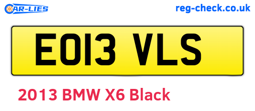 EO13VLS are the vehicle registration plates.